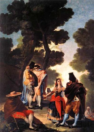 Francisco de goya y Lucientes A Walk in Andalusia Norge oil painting art